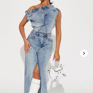 Fashion Nova Jean Dress